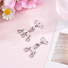 2Pcs 2 Styles Stainless Steel Necklace Layering Clasps FIND-BBC0005-10P-4