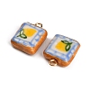 Handmade Porcelain with Brass Pendants PR-CBAB520-09A-2