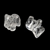 Natural Quartz Crystal Carved Half Hole Beads G-K367-02A-2