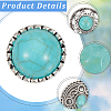 20Pcs 5 Styles 1-Hole Alloy Shank Buttons BUTT-CY0001-39-7