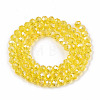 Electroplate Glass Beads Strands X-EGLA-A034-T6mm-B20-2