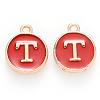 Golden Plated Alloy Enamel Charms LS-ENAM-S118-03T-1
