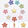 Gorgecraft 108Pcs 9 Colors Star Sew on Rhinestone OACR-GF0001-13-6