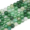 Natural Striped Agate/Banded Agate Bead Strands G-G962-6mm-02-2