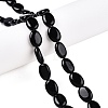 Natural Black Stone Beads Strands G-M206-47-1