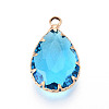 Transparent Glass Pendants KK-N283-02C-G-1