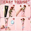 Love Print Transparent PE Cone Flower Sleeves ABAG-FZC0002-001B-2