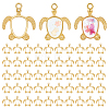 60Pcs Alloy Open Back Bezel Pendants FIND-PH0026-70G-1