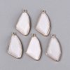 Natural White Jade Faceted Pendants G-Q606-51G-1