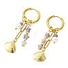 Star 304 Stainless Steel Hoop Earrings EJEW-JE07005-02-4