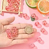 20Pcs 4 Styles Transparent Frosted Acrylic Beads FACR-YW0001-12-3