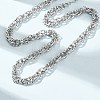 6MM 304 Stainless Twisted Rope Chain Necklaces SA-CBA725A-24P-1