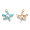 Alloy Enamel Pendants ENAM-T009-60A-RS-1