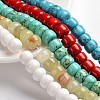 Natural Gemstone Column Bead Strands G-E266-05M-1