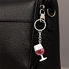 2Pcs 2 Colors Transparent Resin Drink Keychains KEYC-YW00240-5