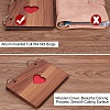 6 Inch Hollow Heart Wooden Cover Loose-leaf Scrapbooking Photo Album DIY-WH0401-37-6