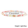 Bohemian Glass Pearl & Brass Beaded Stretch Bracelets for Women ZZ9832-2-2