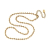 3MM 304 Stainless Steel Ball Chain Necklaces NJEW-D322-02G-5