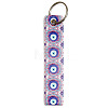 PU Leather Rectangle with Evil Eye Keychain PW-WG8C289-05-1