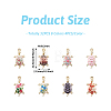 Craftdady 32Pcs 8 Colors Zinc Alloy Enamel Pendants FIND-CD0001-39-13