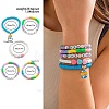 5Pcs 5 Styles Acrylic & CCB Plastic & Polymer Clay Bead Bracelets FS-WG62275-05-1
