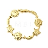 Brass Link Bracelets for Women LS-BJEW-C118-01G-5
