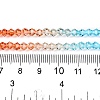 Gradient Color Baking Paint Glass Bead Strands X1-DGLA-A039-T6mm-A016-5
