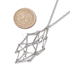 Non-Tarnish Stainless Steel Macrame Pouch Empty Stone Holder for Necklace Makings NJEW-JN04821-02-3