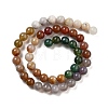 Natural Bamboo Leaf Agate and Indian Agate Beads Strands G-B095-A04-02-4