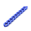 Handmade Opaque Acrylic Curb Chains AJEW-JB00564-05-3