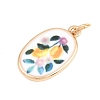 Printed Brass Pendants KK-B183-01G-02-2