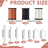 3 Rolls 3 Colors Braided Nylon Thread NWIR-CY0001-03-2