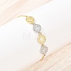Brass Box Chain Slider Bracelets BJEW-C139-01A-GP-1