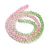 Transparent Painted Glass Beads Strands X1-DGLA-A034-T4mm-A18-5