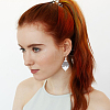 3 Pairs 3 Style Bohemia Teardrop & Flat Round & Triangle Alloy Geometry Dangle Earrings for Women EJEW-AN0002-25-6