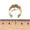 304 Stainless Steel Enamel Cuff Open Rings for Women RJEW-A100-04G-3