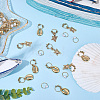 2 Bags Sea Animals Alloy Hair Braid Pendant OHAR-BM0001-05-4