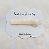 Imitation Pearl Alligator Hair Clips PW-WGA4327-07-1