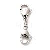 Non-Tarnish 304 Stainless Steel Double Lobster Claw Clasps LS-STAS-E178-01B-P-1