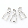 Grade AA Brass Ice Pick Pinch Bails for Pendant Making X-KK-M008-a-04P-NR-1