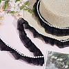 5 Yards Polyester Lace Ribbons OCOR-GF0006-14A-01-4