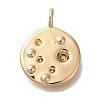 Brass Pendant Rhinestone Settings KK-U038-12G-1