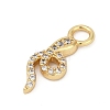 Brass Micro Pave Cubic Zirconia Pendants KK-G526-12G-01-2