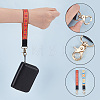 2Pcs 2 Colors Nylon Hand Wrist Lanyard for Phone Decoration Key Chain FIND-GO0001-01A-3
