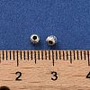 925 Sterling Silver Corrugated Round Spacer Beads X-STER-K178-02D-S-3