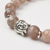 Natural Multi-Moonstone Stretch Bracelets BJEW-JB02815-01-2