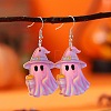 Halloween Ghost Acrylic Dangle Earrings FS-WG53D30-01-1