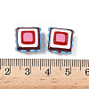 Baking Paint Glass Enamel Beads LAMP-S079-14F-4