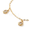 Brass Charms Bracelet & Necklace & Anklets Jewelry Sets SJEW-JS01168-11