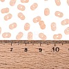 FGB Frosted Transparent Glass Seed Beads SEED-N013-06A-04-4